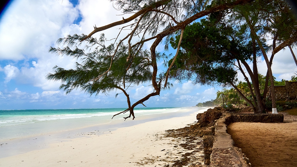 Beach view from Diani beach